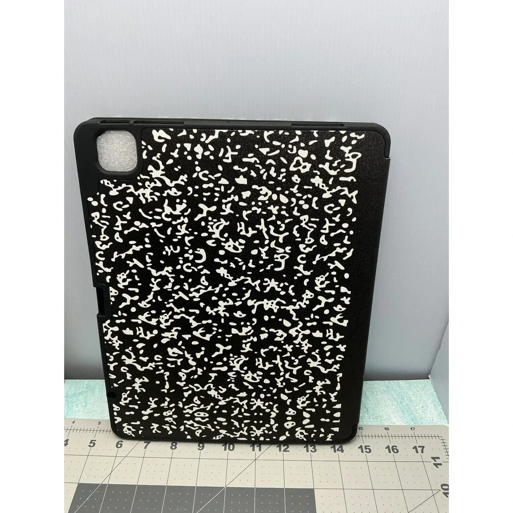 Soke Case for iPad Air 13 Inch M2 2024 Composition Notebook Folio‎ Cover Black